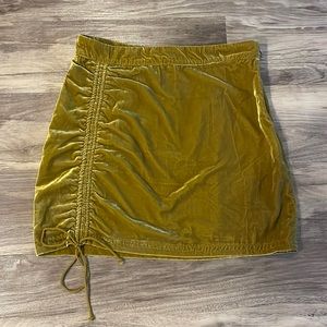 Free People Velvet Mini Skirt
